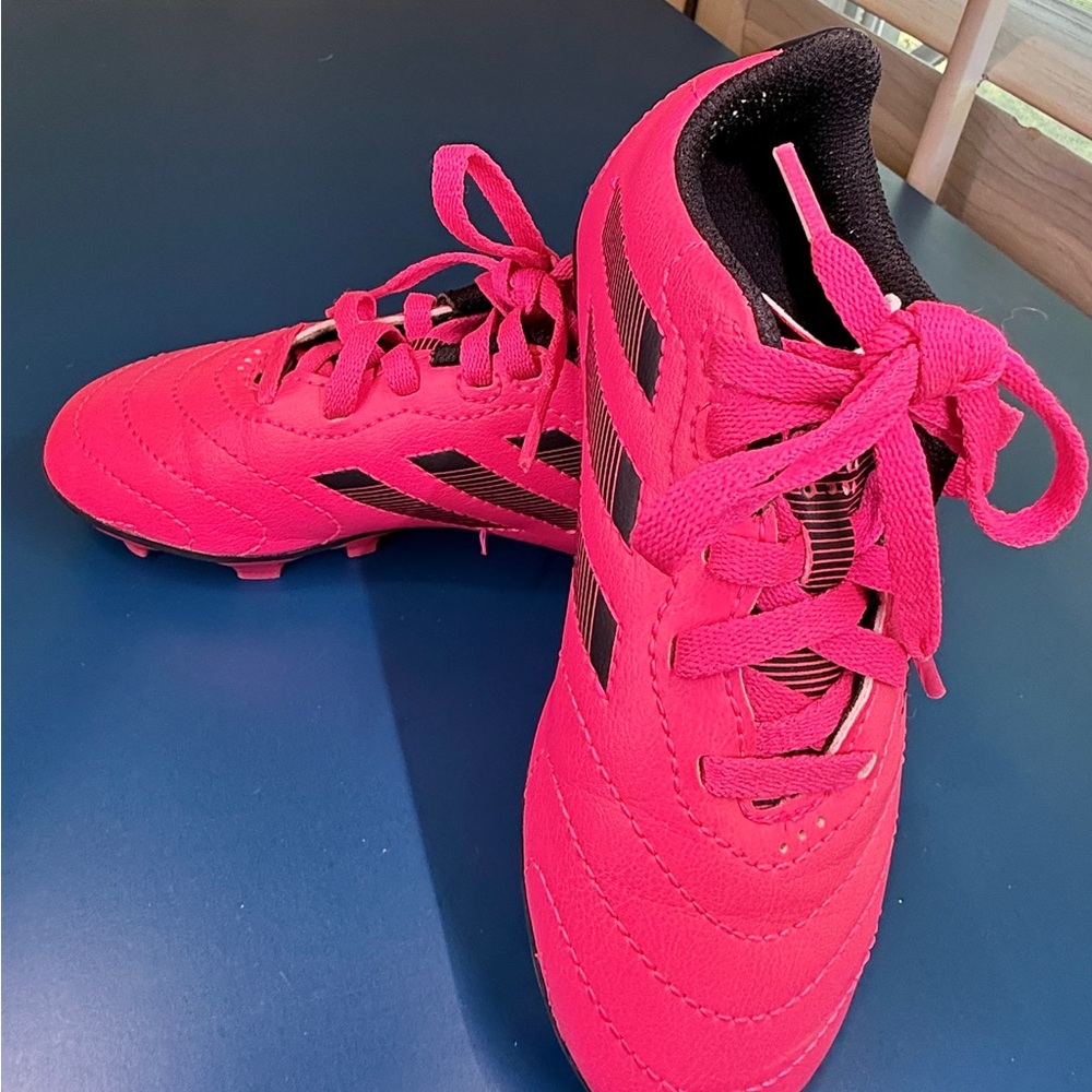 Adidas Goletto VIII Pink Soccer Cleats Kids Youth Girls Size 11K Athletic